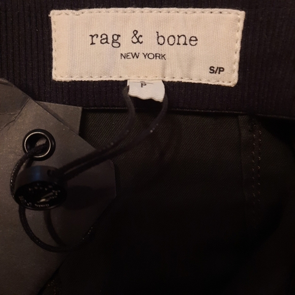RAG & BONE Coated Pull On Highrise Jeans Pants Cotton Stretch Army Green S 4 - Picture 11 of 14